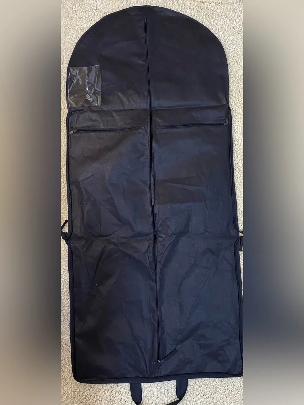 Suitsupply Black Travel Garment Bag with Top Handles